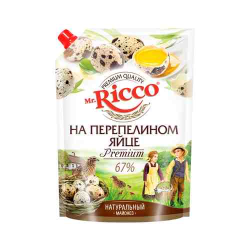 Майонез Mr.Ricco Organic на Перепелином Яйце 750г Дой-Пак арт. 100678960