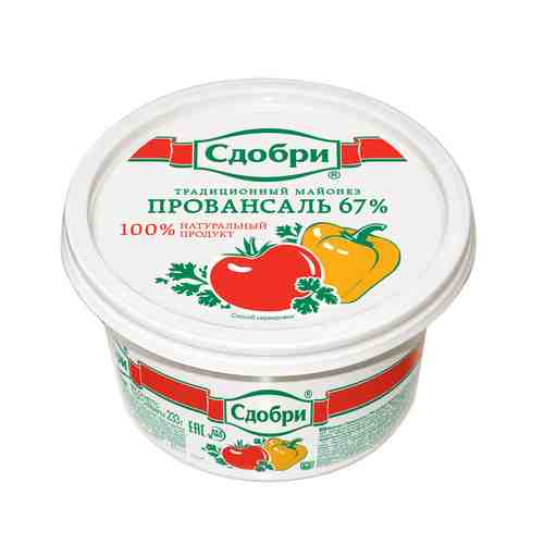 Майонез Сдобри Провансаль 67% 230г пвх арт. 113195