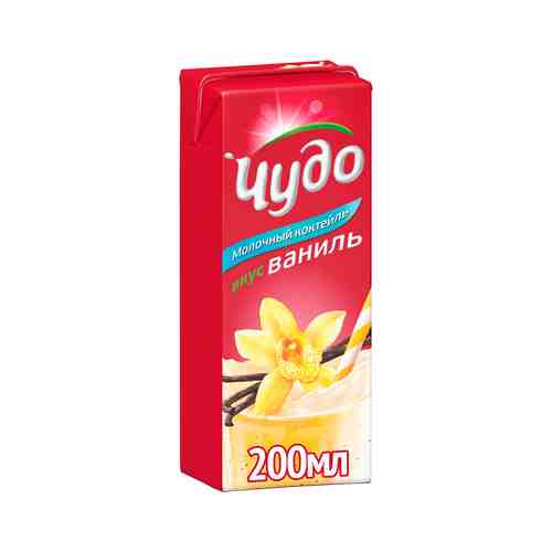 Молочный Коктейль Чудо со Вкусом Ванили 2% 200г арт. 104389