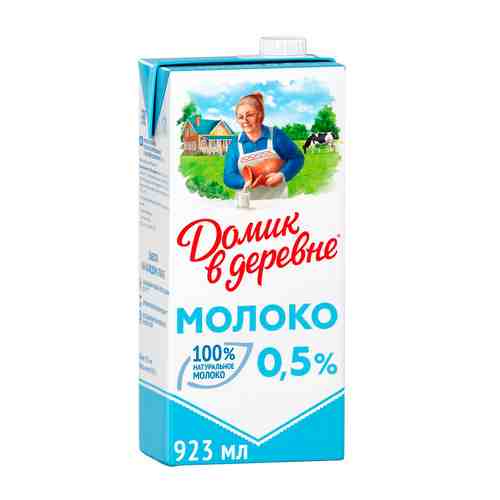 Молоко Домик в Деревне Ультрапастеризованное 0,5% 0,95л арт. 100182