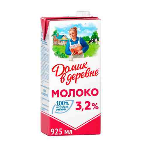 Молоко Домик в Деревне Ультрапастеризованное 3,2% 950мл арт. 100184