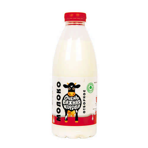 Молоко Пастеризованное Очень Важная Корова 3,4-6% 930г пэт арт. 100162381