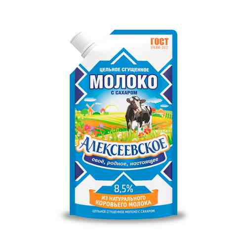 Молоко Сгущенное Алексеевское 8,5% 270г Дой-Пак арт. 189950