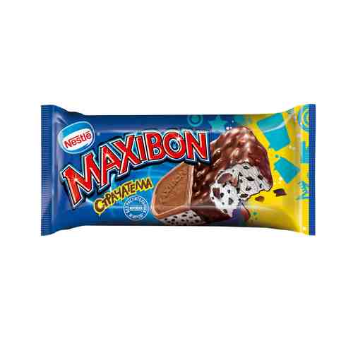 Мороженое Nestle Maxibon Страчателла Ванильное в Шоколадной Глазури… арт. 1702602