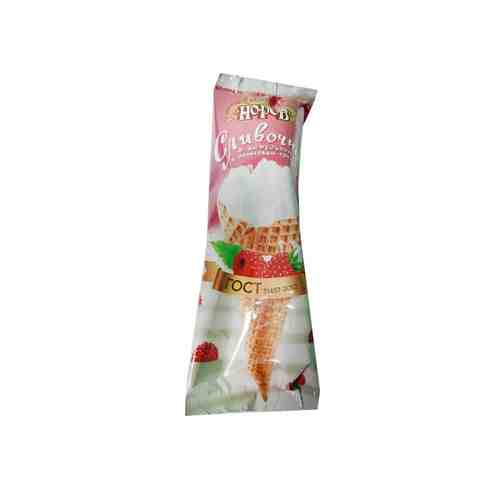 Мороженое Сливочное Рожок с Малиновым Топингом ГОСТ 80г арт. 101103818