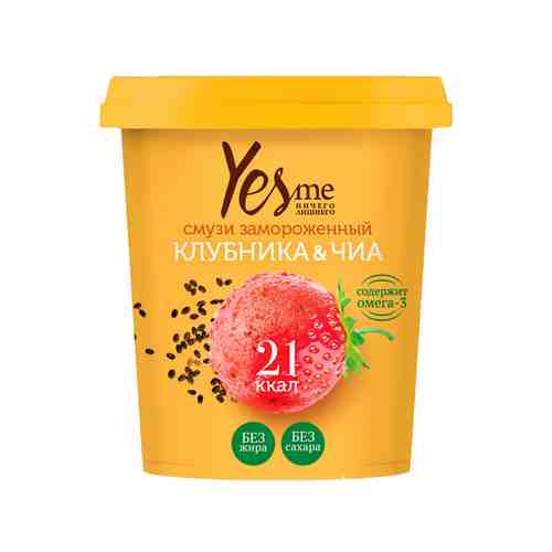МОРОЖЕНОЕ СМУЗИ КЛУБНИКА-ЧИА YESME 70Г арт. 100679591