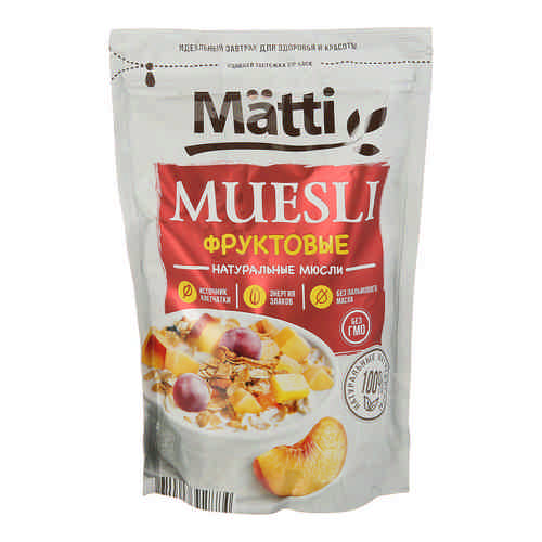 Мюсли Matti Фруктовые 250г арт. 101019392