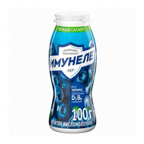 Напиток Кисломолочный Имунеле Нео с Соком Черники 1,2% 100г арт. 7701532