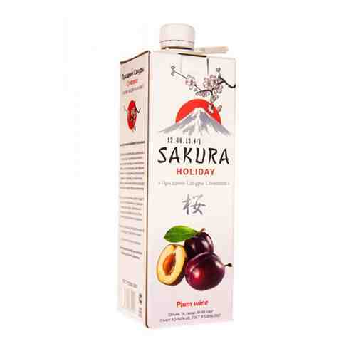 Напиток Плодовый Лепестки Сакуры Слива Полусладкий 10%-13% 1л пэт арт. 100329487