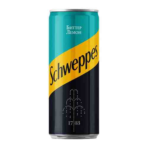 Напиток Schweppes Биттер Лемон Газированный 0,33л ж/б арт. 1704471