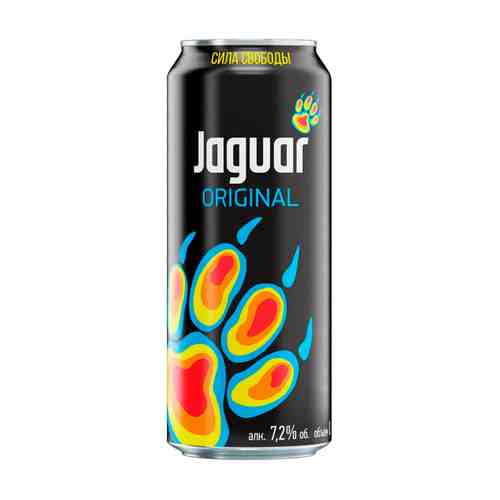 Напиток Слабоалкогольный Jaguar 7,2% 0,45л ж/б арт. 135550