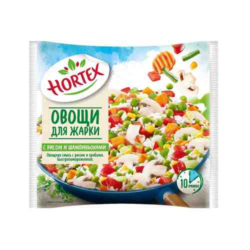 Овощи для Жарки с Рисом и Шампиньонами Hortex 400г арт. 101205961