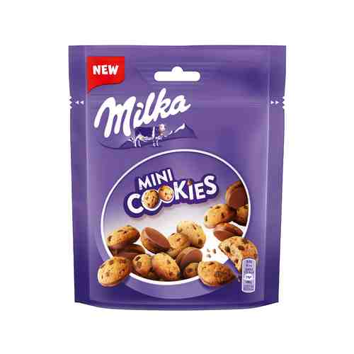 Печенье Milka Mini Cookies Кусочки Шоколада 100г арт. 101115034