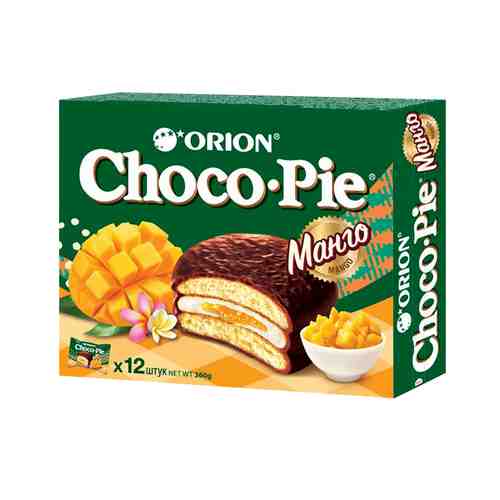 Печенье Orion Choсo Pie Манго 360г арт. 100988036