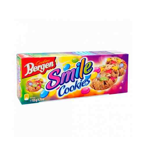 Печенье Smile Cookies Шоколадное Драже 135г арт. 100564920