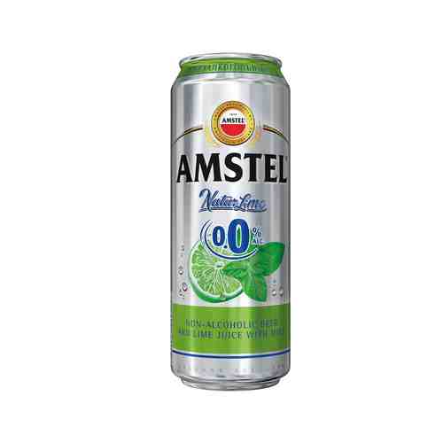 Пивной Напиток Amstel Безалкогольный Лайм и Мята 0,43л ж/б арт. 100780278