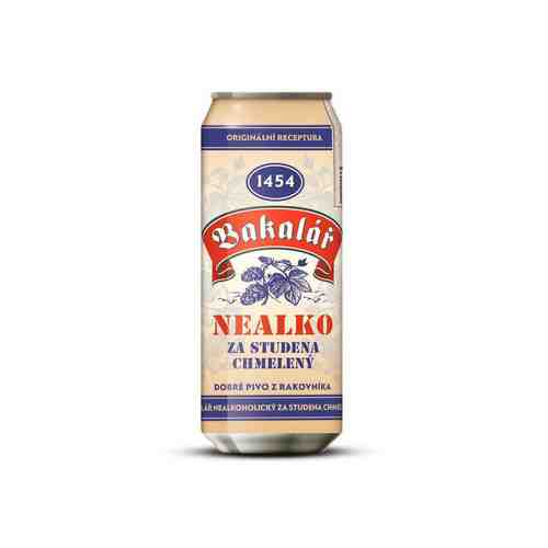 Пиво Бакалар Холодного Охмеления Безалкогольное Светлое Фильтрованное 0,5л ж/б арт. 100331229