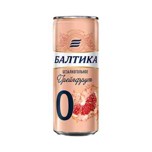 Пиво Балтика №0 Безалкогольное Грейпфрут 0,33л ж/б арт. 100761288