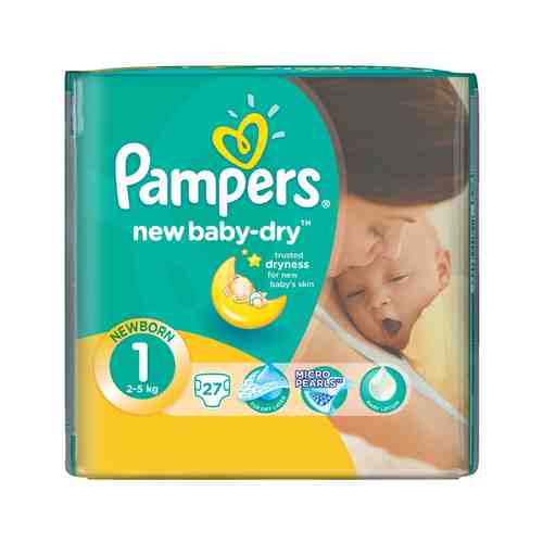 Подгузники Pampers New Baby-Dry №1 2-5кг 27шт арт. 1702386