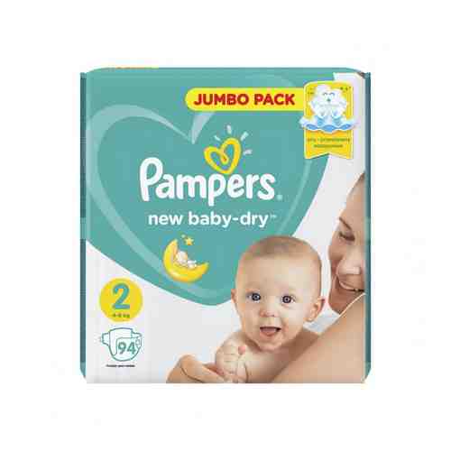 Подгузники Pampers New Baby-Dry №2 4-8кг 94шт арт. 149367