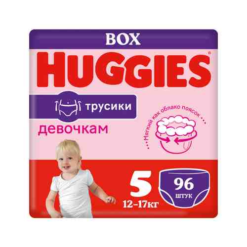 Подгузники-Трусики Huggies для Девочек №5 13-17кг 96шт арт. 100807071