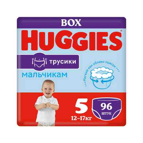 Подгузники-Трусики Huggies для Мальчиков №5 13-17кг 96шт арт. 100807063