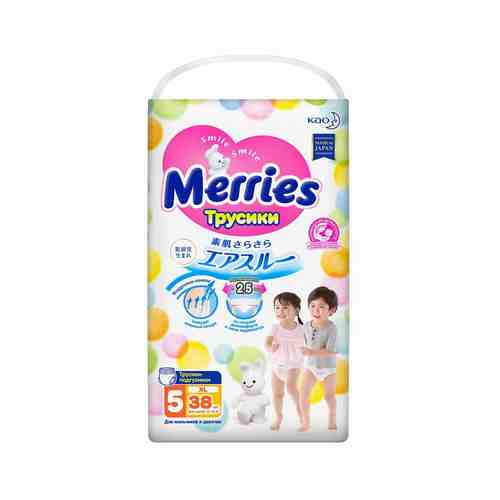 Подгузники-Трусики Merries XL 12-22кг 38шт арт. 163017