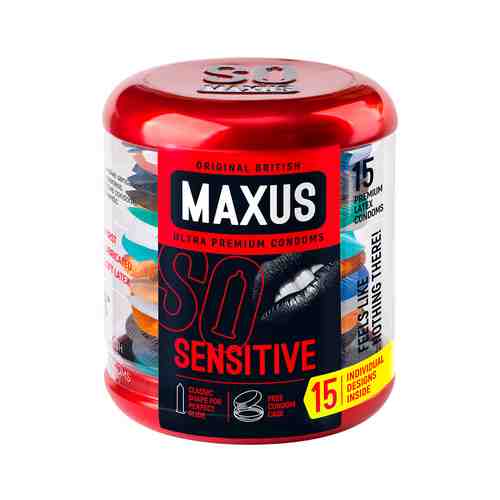 Презервативы Ультратонкие Maxus Sensitive №15 арт. 101054964