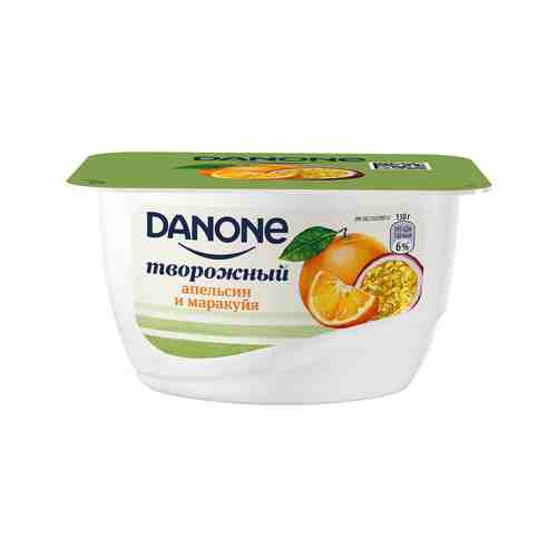 Продукт Творожный Данон Апельсин-Маракуйя 3,6% 130г арт. 101214260