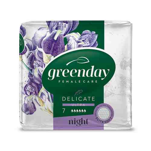 Прокладки Green Day Delicate Ultra Night Dry 7шт арт. 101197480