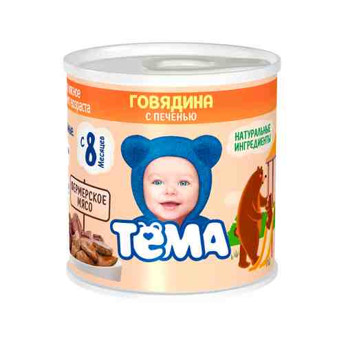 Пюре Тема Говядина Печень 100г ж/б арт. 102837