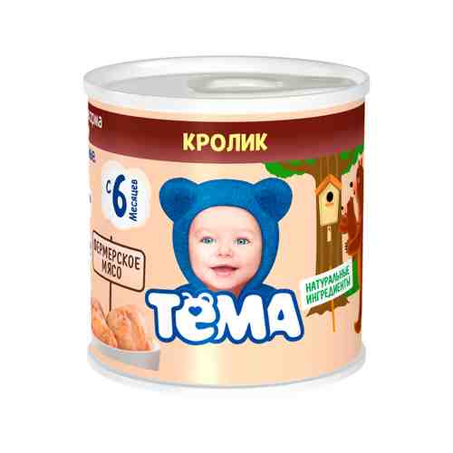 Пюре Тема Кролик 100г ж/б арт. 100221521