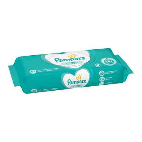 Салфетки Pampers Sensitive Влажные Детские 52шт арт. 100792017