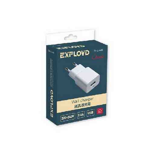 Сетевое Зарядное Устройство Exployd USB Белый Классик EX Z 445 арт. 100883461
