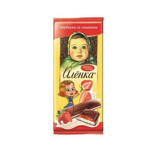 Шоколад Аленка с Начинкой Клубника Со Сливками 87г арт. 101124264