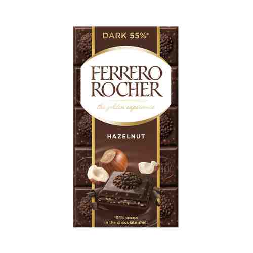 Шоколад Ferrero Rocher Горький 90г арт. 101142850