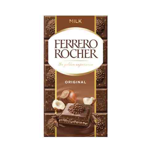 Шоколад Ferrero Rocher Молочный 90г арт. 101142868
