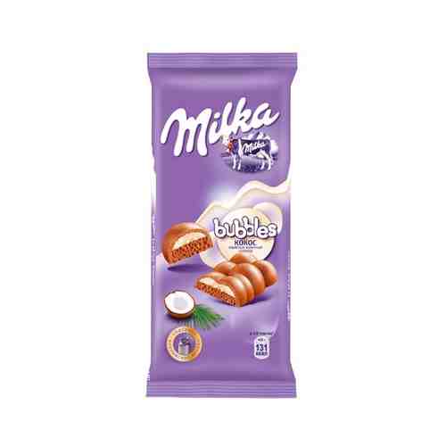 Шоколад Milka Баблс Молочный Пористый с Кокосом 92г арт. 100378828