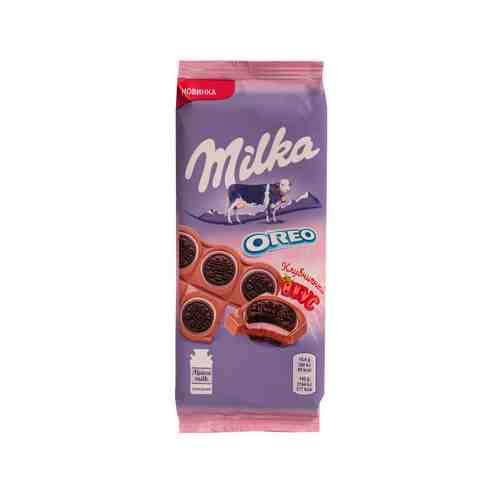 Шоколад Milka Oreo Клубничный Вкус 85г арт. 101154199