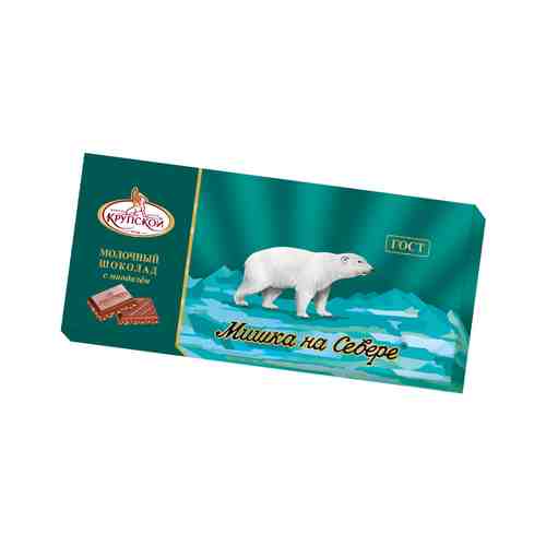 Шоколад Мишка на Севере Молочный с Миндалем 100г арт. 101046104