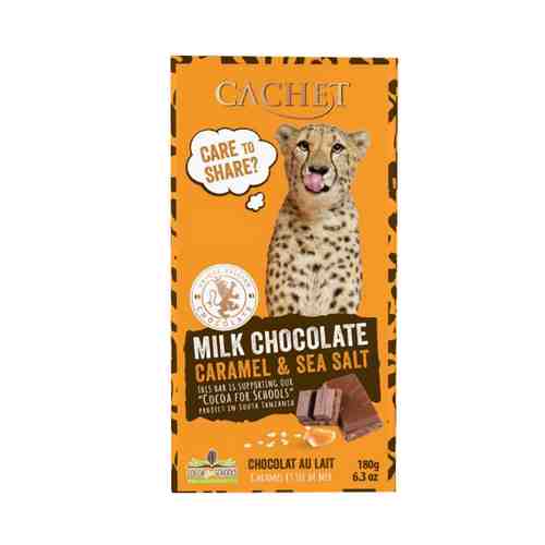 Шоколад Молочный Cachet с Карамелью и Морской Солью 180г арт. 101147861
