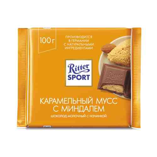 Шоколад Ritter Sport Карамель с Миндалем 100г арт. 100792498