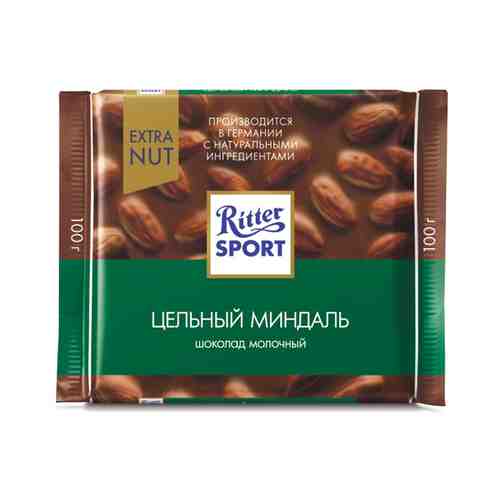 Шоколад Ritter Sport Молочный Цельный Миндаль 100г арт. 103843