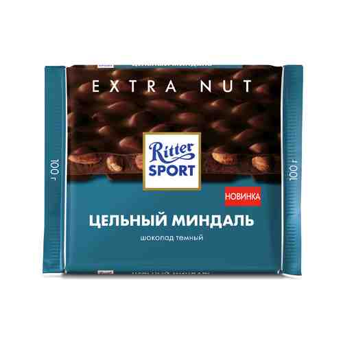 Шоколад Ritter Sport Темный с Цельным Миндалем 100г арт. 101082261