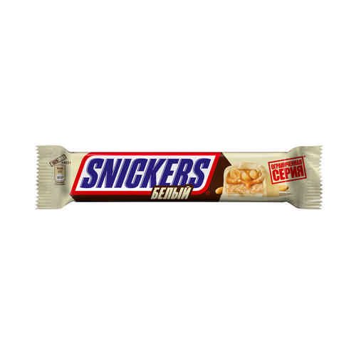 Шоколадный батончик Snickers белый 81г арт. 100555530