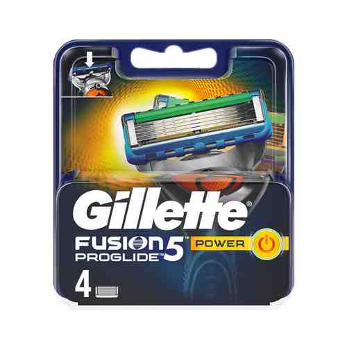 Сменные Кассеты для Бритья Gillette Fusion Proglide Power 4шт арт. 182818