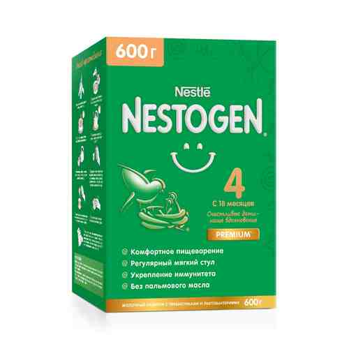 Смесь Nestogen 4 с Пребиотиками и Лактобактериями с 18 Месяцев 600г арт. 101144898