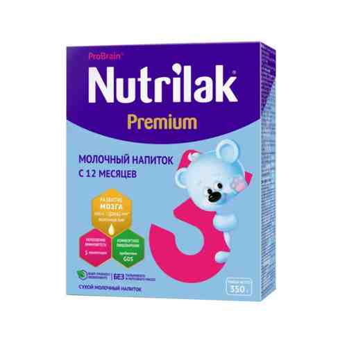 Смесь Nutrilak Premium 3 Молочный Напиток С 12 Месяцев 300г арт. 101180637