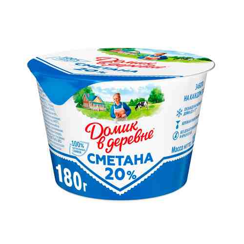 Сметана Домик в Деревне 20% 180г арт. 100209848