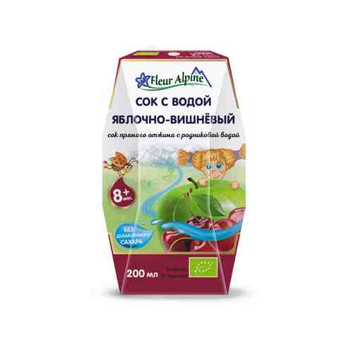 Сок Флер Альпин Прямого Отжима Яблочно-Вишневый с Родниковой Водой… арт. 101096451